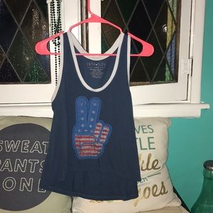 American Peace Sign Tank Top